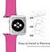 AdMaster Silicone Compatible for Apple Watch Band and Replacement Sport iwatch Accessories Bands Series 3 2 1 Barbie Pink 38mm M/L