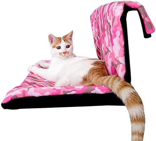 Cat Hammock,Soft Pet Bed,Portable Hanging Cat Hammock,Firm Steel Frame, Removable Cleaning