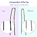 Professional Ballet U Shaped Hair-Pins ROCST Black for Woman Girl Buns 3 inch 12 Pack(Black)