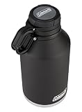 Coleman Insulated Stainless Steel Growler, Black, 64 Oz.