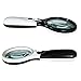 Magnifying Glass, LifeBee 3 LED Light Handheld 3X 45X 2 Lens Reading Magnifying Glass Jewelry Loupe with AAA Battery-Powered for Reading, Low Vision, Jewelry Evaluating, Craft and Hobby