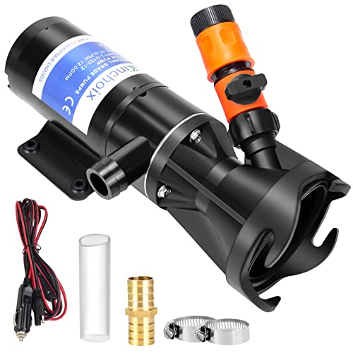 Kinchoix RV Waste Pump,12V 12GPM Quick Release Macerator Pump for RV,RV