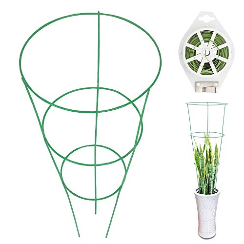 GROWNEER 12 Packs 33 Inches Plant Support Cage Tomato Cages with 328
