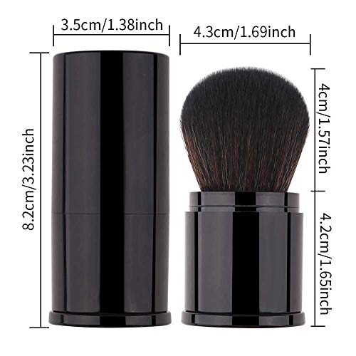 Retractable Kabuki Makeup Brush Powder Brushes Foundation Travel Foundation Brush for Blush Bronzer & Powder