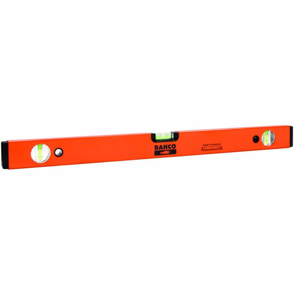 Bahco 426-1000 Spirit Level with 3 Vials Precision, Orange/Black, 1000 mm