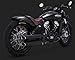 Vance & Hines 3&Prime, Twin Slash Slip-Ons Matte Black 48623