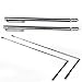 BEYST 2 pcs Dowsing Rods for Flexible Hunting Divining Ghost Witching Observe, Adjustable Detector Water Tool, Stainless Steel Measuring Instruments Accessories(Silver)