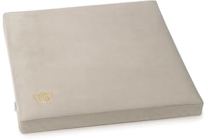 Florensi Meditation Cushion - Comfortable Floor Pillow - Traditional Tibetan Meditation Pillow with Beautiful Velvet Cover - Large Floor Cushion Seating for Adults - Premium Yoga Buckwheat Bolster