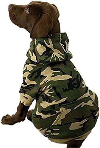 Casual Canine Camo Hoodie For Dogs 9" Small Green