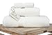 Supima Cotton 3 Piece Bath Towel Set by Laguna Beach Textile Co - Bath Towel, Hand Towel, Washcloth - Hotel Quality, Plush, 730 GSM White