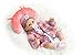 SanyDoll Reborn Baby Doll Vinyl Newborn 18 inch 45 cm Lovely Lifelike Cute Baby Toy Wool Clothes Doll