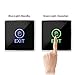 DC 12V NC NO Square, ZOTER Touch Sensor Door Exit Release Button Switch w LED Light
