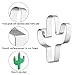 Llama Cactus Heart Shapes Cookie Cutters Set - 3 Pieces 4in Large Stainless Steel Fondant Molds Cutters for Making Muffins, Biscuits, Sandwiches, Etc.…