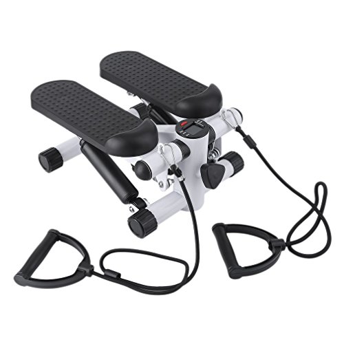 OUTAD Upgraded Air Stepper Climber with Bands and LCD Display for Home Workout Gym -As Seen On TV (white) - Thumbnail 3