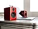 Audioengine A2 Plus 60W Powered Desktop Speakers, Built in 24Bit DAC and Analog Amplifier (Red)