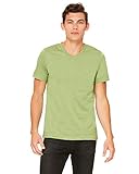 Bella + Canvas Unisex Jersey Short-Sleeve V-Neck T-Shirt, Large, HEATHER GREEN