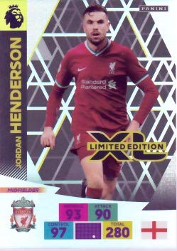 Adrenalyn XL PREMIER LEAGUE 2020/21 LIMITED EDITION JORDAN HENDERSON LIVERPOOL