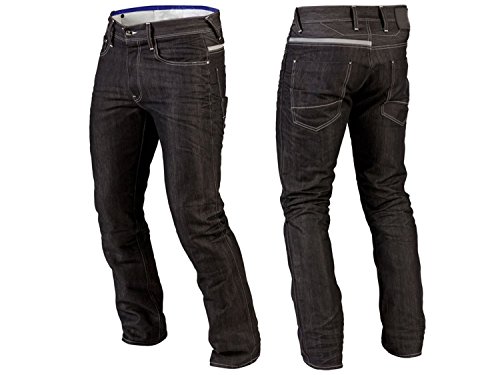 Juicy Trerdz Denim Motorbike Sports Jeans Aramid Protection Lining Black W36-L32
