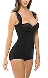 TOPMELON Women's Shapewear Bodysuit Tummy Control Slimming Full Body Shaper (Black, M)
