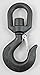 Indusco 47400981 Carbon Steel Swivel Eye Hook with Latch, 3 Ton WLL