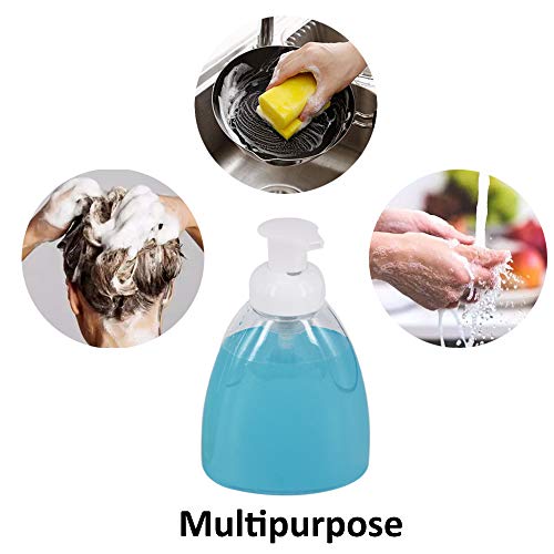 ZMYBCPACK 6 Pack 16 OZ Foaming Soap Dispensers Pump Bottles with Labels