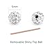 VCMART 14G 6PCS 38mm Stainless Steel Industrial Barbell Ear Cartilage Helix-Conch Piercing Bar 1 1/2 Inch