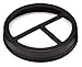 Jarmazing Products Mason Jar Toothbrush Holder Lid - Black - for Wide Mouth Jars - Made from Rust-Proof Stainless Steel