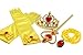 Alead Princess Belle Dress Up Party Accessories Gloves, Tiara, Wand and Necklace, Yellow, Set of 4