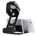SPARIN Apple Watch Series 3/2 Stand, Aluminum Changer Stand Dock Holder with Premium Stylus Pen for All Apple Watch Models and iPhone, Black