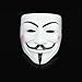 AStorePlus Funny V for Vendetta White Mask, Cosplay Guy Fawkes Mardi Gras Party Mask Halloween Costume Accessory
