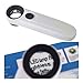 40X Magnifying Magnifier Glass Jeweler Eye Jewelry Loupe Loop 2 LED Light US