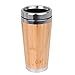 BAONUS Original Bamboo Stainless Steel Bottle Coffee Mug Insulated Bamboo Travel Tumbler Eco-friendly Tea Cup flask 16oz