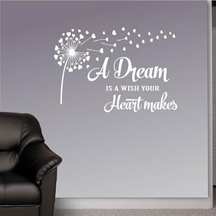 Business Signs Quote Wall Sticker Rose Gold A Dream Is A Wish Your Hart Makes Custom Removable Business Industrial Devidesert Com