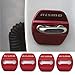 4Pcs Nismo Glossy Red Car Door Lock Protective Cover Case Emblem Sticker Decal Fit For 90% Vehicles