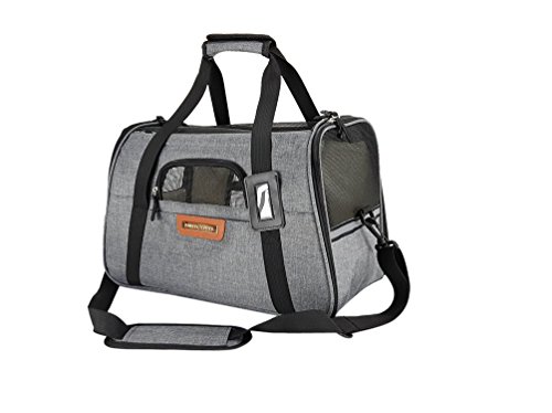 Pawfect Pets Pet Travel Carrier, Soft-Sided with Two Pet Mats for Small Dogs and Cats