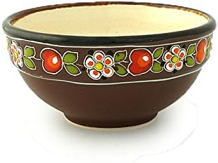 Ceramic Bowl Handmade in Ukrainian Traditional Style. Cherry ornament. 8.5oz