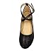 Nova Utopia Toddler Little Girls Dress Ballet Ankle Strap Bow Flat Shoes (Size 9-4)