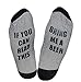OMONISM Christmas IF You Can Read This PLEASE Bring Me Some Wine Socks ,Gray,One Size