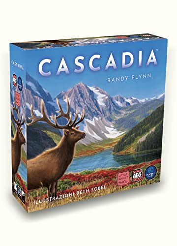 LITTLE ROCKET GAMES Cascadia Table Game in Italian, Multi-Coloured