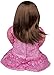 Ask Amy 22 Inch Lifelike Baby Dolls for Toddlers, 3 Year Old  Girls, Kids Children Learning Toys, Interactive Talking, Singing, Educational Smart Doll Brunette Pink Sparkles Dress