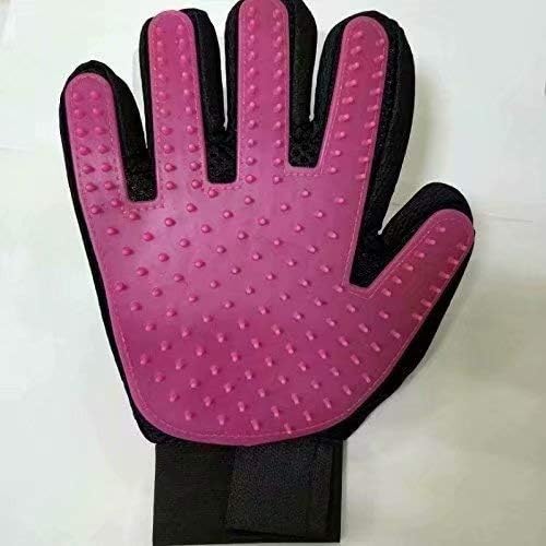SUNXIN New Pet Clean Grooming Bath Massage Glove Brush Hair Comb for Dogs Cats Rabbits Chinchillas - Right Hand Only