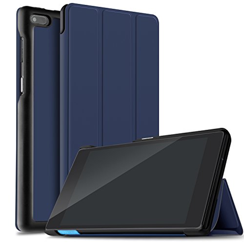 IVSO Lenovo Tab 7 Essential Tablet Case, Ultra Lightweight Slim Smart Cover Case for Lenovo Tab 7 Essential / Lenovo Tab 4 7 Essential Tablet (Blue)