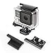 CNC Aluminum Replacement Rear Snap Latch Lock Buckle Mount Compatible with GoPro Hero 3+, 4 Action Camera Standard Waterproof and Skeleton Housing Case - Black
