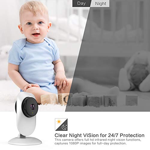 WiFi Camera ,UNIOJO Home Camera with Night Vision, Movement Tracking