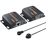HDMI Extender Neoteck 60M HDMI Ethernet Network Extender 192ft 1080P HDMI Repeater with IR Remote Control Over Single RJ45 Cat6/7 Cable Support PC DVD Sky HD Box PS3 PS4 Satellite Box and More Devices