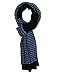Simplicity Men / Women Cable Stripe Knit Winter Scarf – Solid / Two Tone Color