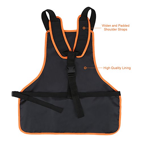 OCGIG Professional Canvas Work Apron with 16 Tool Pockets Tool Apron Adjustable Size Protective and Waterproof