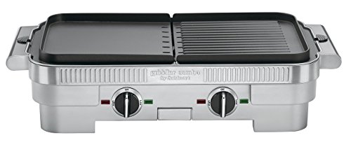 Click Here to See More Images Cuisinart GR-55 Griddler Stainless Steel Nonstick Grill/Griddle Combo (Certified Refurbished)