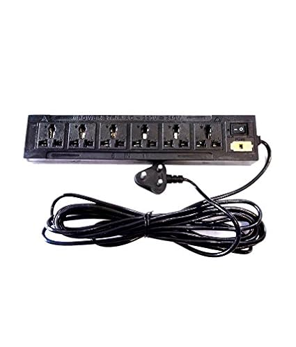 Sk 6+1 Sockets Power Strip Multi Plug 5 Meter Extension Cord Board