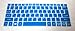 BingoBuy US Layout Silicone Keyboard Protector Cover Skin for ACER aspire V3-372T, R3-131T, SW5-171, SW5-173 (semi-blue)
